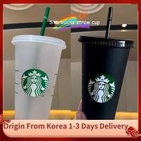 ราคา 2022 สินค้าขายดี✌☊✤Starbucks 700ML Reusable Starbucks Cold Cup Plastic Black/Clear Glass Cawan Jerami starbuck tumbler (13992466291)