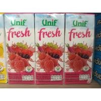 ราคา [ยกแพ็ค3กล่อง]ยูนิฟ เฟรช มิกซ์เบอรร์รี่ น้ำผักผลไม้รวม รวม40% ขนาด 180 มล. (29178840924)