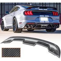 ราคา FIT สําหรับ 2015-2024 Ford Mustang คาร์บอนไฟเบอร์พิมพ์ GT500 สไตล์สปอยเลอร์หลัง Trunk สปอยเลอร์ Wing (42820547693)