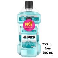 ราคา ลิสเตอรีน น้ำยาบ้วนปาก คูลมิ้นท์ ซีโร่ 750 มล. ฟรี 250 มลListerine Mouthwash Cool Mint Zero 750 ml. Free 250 ml. (27580987630)