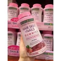 ราคา exp 09/22 Nature’s Bounty Hair Skin Nail ขวดใหญ่ 230 เม็ด มี Biotin บำรุงผม ผิว เล็บ รสสตอเบอรี่ (2661412954)