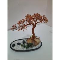 ราคา ต้นไม้หินมงคล ต้นไม้นำโชค- เสริมฮวงจุ้ย - หินอาเกตสีส้ม & ผลึกแคลไซต์ (13913021743)