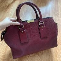 ราคา กระเป๋าแบรนด์มือสอง Burberry เบอร์เบอรี่ หนังแท้สวยมาก (18778117054)