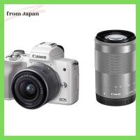 ราคา Canon กล้อง SLR มิเรอร์เลส EOS Kiss M Double Zoom Kit สีขาว EOSKISSMWH-WZK (25624232117)