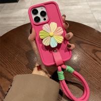 ราคา เคสไอโฟน15porสายรัดข้อมือ พร้อมขาตั้งพับได้เคสไอโฟน11น่ารักๆดอกไม้หลากสี สวยหรูดูไฮโซกันกระแทกกล้องรูใหญ่แบบนิ่มซิลิโคนสำหรับ เคสApple iPhone 13 เคสไอโฟน7พลัส SE3 7 11 Pro Max 10x เคสi11 SE2022 เคส8พล