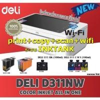 ราคา DELI เครื่องพิมพ์ DELI D311NW + TANK COLOR INKJET ALL IN ONE (ปริ้นท์+ถ่ายเอกสาร+สแกน+WIFI+NETWORK) (17779730814)