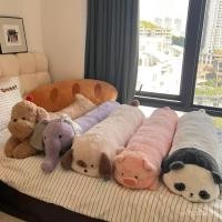 ราคา หมูน่ารักสีชมพูขาหมอนหมอนยาวหมอนสาวสัตว์โซฟาของขวัญตุ๊กตาเตียงนอนช้าง น้ําหนัก7ถาม (47001433782)