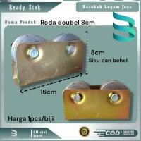 ราคา ล้อคู่/ล้อคู่ วัสดุเหล็ก เพลาขนาด 6 7 8 สําหรับรั้วเหล็ก (29843409503)