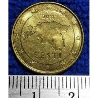 ราคา เหรียญ​ต่างประเทศ​ เอสโตเนีย​ Estonia, ยูโร,10 Euro Cent,​ใช้แล้ว, #​0810 (10381101357)