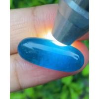 ราคา พลอย บลู อะพาไทต์ Blue Apatite 15.60(Cts.) ดิบ Unheated. พลอยแท้ อัญมณีมงคลประจําวันเกิด เครื่องประดับพลอย (21668709045)