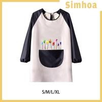 ราคา [SIMHOA] s ศิลปะกันน้ําภาพวาด Smock กิน Bib Craft การ์ตูนเด็กศิลปิน Smock s ภาพวาดผ้ากันเปื้อน Bib สําหรับ Baking Home (49400552208)