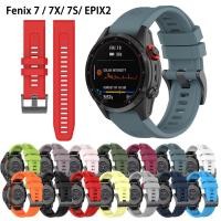 ราคา สําหรับ Garmin Fenix 7X 7S 7 EPIX gen 2 Sapphire Solar 6 6s 5s Plus instinct 2SสายรัดQuick Fitแฟชั่นคลาสสิก 2022 ใหม่Soft smart watch Bandสายรัด (23611826949)