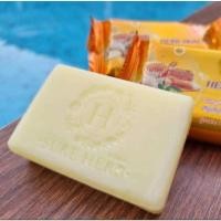 ราคา สบู่ขิงผสมน้ำผึ้ง สบู่ขิงชัวร์เฮิร์บ สบู่Herb skin Soap สูตรขิงกระชาย ผสมน้ำผึ้ง 80กรัม (28884765145)