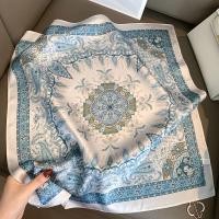 ราคา 100% Mulberry ผ้าพันคอผ้าไหมหญิงภาษาฝรั่งเศสคําสไตล์ใหม่ High-End Sense ผ้าไหมแฟชั่น All-Match Classy ผ้าพันคอตกแต่งผ้าพันคอสี่เหลี่ยมเล็ก 11.7.1 (41026212370)