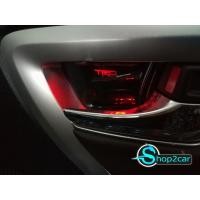 ราคา SHOP2CAR ไฟมือเปิดประตู New fortuner แสงสีแดงพื้นเคฟล่า โลโก้ TRD (1865520355)