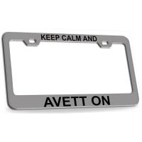 ราคา Keep Calm และ Avet บนกรอบป้ายทะเบียนโลหะเหล็ก Ch BLL, G79 (56751389877)