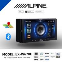 ราคา เครื่องเล่นติดรถยนต์ แบรนด์ดัง ยี่ห้อ ALPINE รุ่น iLX-W670E เล่นไฟล์เพลงความละเอียดสูง เครื่องเล่น ขนาดจอ 7 นิ้ว 2 DIN (25926072817)