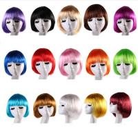 ราคา วิกผมเเฟนซี วิกผมบ๊อบสั้น วิกผมสั้น วิกหน้าม้า สีสันสดใส ใส่ในงานปาร์ตี้ งานแฟนซี งานสังสรรค์ (5033649098)