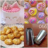 ราคา หัวบีบขนาดกลาง บีบเค้ก บีบคุกกี้ เบอร์ D66 เกรดพรีเมี่ยม ไร้รอยต่อ วัสดุ foodgrade (16489267996)