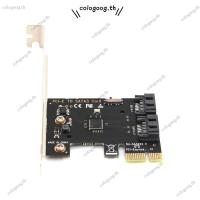 ราคา [colog.th] อะแดปเตอร์ PCI-E เป็น SATA 3.0 6Gbps 2 พอร์ตสําหรับ Windows (R) XP/Server2003/Vista/7/8 (27378559903)