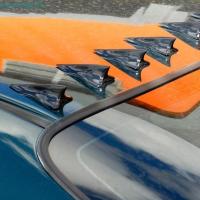 ราคา เท่านั้นtiming 10x คาร์บอนไฟเบอร์สไตล์ Shark Fin สปอยเลอร์หลังคาด้านหลัง Wing สปอยเลอร์กันชน Shark Fin (26292915282)