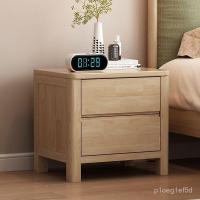 ราคา โต๊ะข้างเตียงไม้ยางพาราไม้เนื้อแข็ง ตู้เก็บของนอร์ดิก โต๊ะข้างเตียง (54201016432)