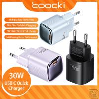 ราคา Toocki PD 30W USB C GAN Fast Chagrer Type C MIni Charger Travel Wall Adapter สําหรับ Samsung Xiaomi (28381040782)