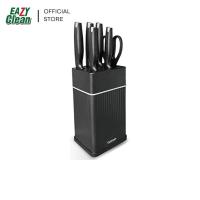 ราคา Cuizimate ชุดมีดทำครัว 7 ชิ้น เซ็ตมีดและกรรไกร พร้อมที่เก็บ สีดำ (42461039509)