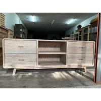 ราคา ไซด์บอร์ดไม้สัก ชั้นวางทีวี ขนาดใหญ่ กว้าง 200 x สูง 75 x ลึก 50 cm. (จัดส่งทั้งตู้) ไม้สักแท้ สีขาวขัด โชว์ลายไม้ (26623914128)