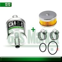 ราคา GI Gas Filter 12x12 + Filter Kit for Tomasetto Reducers + Clamps - กรองแก๊ส GI พร้อม กรองหม้อต้ม Tomasetto (มีโอลิง) และ (17895717954)
