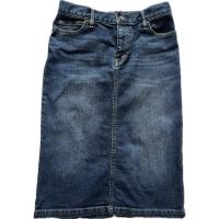 ราคา กระโปรงยีนส์ ผ่าหลัง ความยาวพอดีเข่า เอวต่ำ 30 นิ้ว (17099602887)