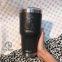 ราคา แก้วน้ำโทโทโร่ โตโตโร่ สีเทาเข้มเก็บความเย็นลาย TOTORO สลักลายกางร่ม ☂ *พร้อมส่ง* (9699409740)