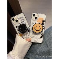 ราคา วงเล็บแม่เหล็กยิ้มภาษาอังกฤษสีเหลืองเข้ากันได้กับ iPhone16/15ProMax กันกระแทก 14/13/12/11 เคสโทรศัพท์ MHCV (41905770514)