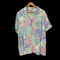 ราคา เสื้อฮาวายวินเทจแท้ สีพาสเทล น่ารักมาก (23223180046)