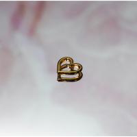 ราคา Mini Heart Hoop (Plated Brass Pendant) (25950867956)