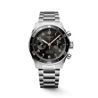 ราคา LONGINES/Longines Men's Silver Stainless Steel Strap Black Dial Automatic Watch (27260326086)