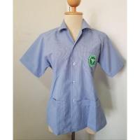 ราคา เสื้อกราวน์ ฟ้าขาว คอปก ปักตรากระทรวงสาธารณสุข (ผู้หญิง) (1931704031)