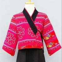 ราคา เสื้อคลุมสั้นปักมือม้งโทนสีชมพู (1304739183)