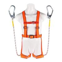 ราคา สายรัดนิรภัยแบบเต็มตัว เข็มขัดนิรภัย ชุดตะขอคู่ เข็มขัดกันตก ผลิตจากเหล็กอัลลอยด์ โช้คอัพลวดคู่ เชือกกู้ภัยแบบปรับได้ (28978482848)