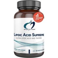 ราคา การออกแบบเพื่อสุขภาพ Lipoic Acid Supreme - 300mg Alpha Lipoic Acid with Taurine - Vegan อาหารเสริม ALA ไม่ใช่จีเอ็มโอ (60 แคปซูล) (48902371087)