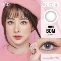 ราคา คอนแทคเลนส์ Mini Bom Black / Gray (Kitty Kawaii) ขนาดมินิ ลายฮิต ขายดีมาก (21607733829)