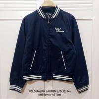 ราคา เสื้อแจ็คเกตเด็ก POLO RALPH LAUREN แท้100% ใส่ได้2ด้าน สีกรมกับลายดอกไม้ L/G(12-14),9-11y (23863477387)