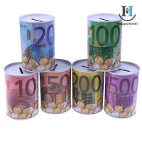 ราคา [กา] 1ชิ้นยูโรดอลลาร์กล่องเงินตู้เซฟกระบอกกระปุกออมสินธนาคารสําหรับเหรียญกล่องฝากเงิน [TH] (46601735702)