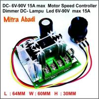 ราคา ตัวควบคุมความเร็ว/PWM DC/Dimmer DC 6V-90V 15A (26842206488)