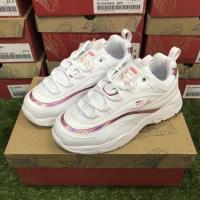 ราคา พร้อมส่ง : รองเท้า FILA RAY แถบโฮโลแกรมชมพู ของแท้ (1330163348)