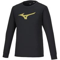 ราคา Mizuno Training Wear Long-Sleeved T-Shirt Sweat Absorption Quick Dry 32MAA157 Black/Gold XS (43617670908)