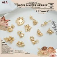 ราคา ALA เครื่องประดับ DIYจี้ทองแดงเคลือบทอง 14K ซิรคอนคงสี ฝังม้าไม้ จี้การ์ตูนม้า แมว ไดโนเสาร์ อุปกรณ์ทำสร้อยข้อมือ DIY[จี้ ลูกปัดห้อย จี้สร้อยคอ จี้ทอง จี้ห้อย] (26026848778)