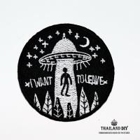 ราคา ตัวรีดติดเสื้อ ตัวรีดมนุษย์ต่างดาว เอเลี่ยน จานบิน ลักพาตัว Alien wop UFO Patch งานปัก DIY ตัวรีด อาร์ม รีดติดเสื้อผ้า (3460743429)