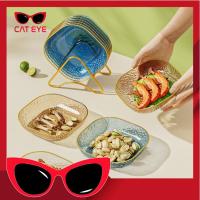 ราคา ชม.6481 จานใส่อาหารเพชร / จานผลไม้และขนม / จานขนมสไตล์หรูหรา / จานลายเพชร / ถาดใส่ขนม (40272715916)