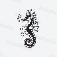 ราคา รอยสัก Inka Seahorse - สติ๊กเกอร์รอยสักชั่วคราว 5cmx5cm สวยเท่ กันน้ํา ติดทนนาน (29338759965)